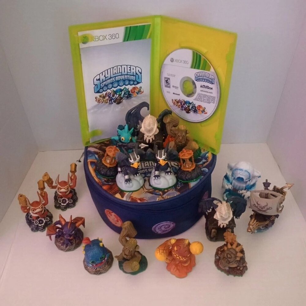 Skylanders spyros adventure xbox 360 figures/game Bundle